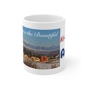 'All-American AUNT shines with America the Beautiful' Ceramic Mug 11oz
