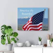 Load image into Gallery viewer, &#39;Star-Spangled Inspirations&#39; Canvas Photo Wrap [America the Beautiful]