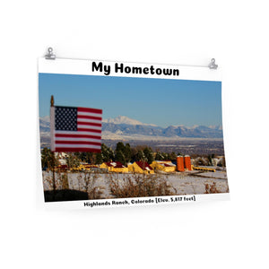 'Star-Spangled Inspirations' Premium Matte Horizontal Poster [ Highlands Ranch - My Hometown ]