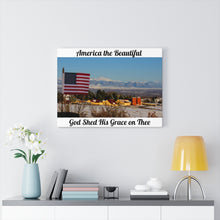 Load image into Gallery viewer, &#39;Star-Spangled Inspirations&#39; Canvas Photo Wrap [America the Beautiful - God Shed His Grace on Thee]