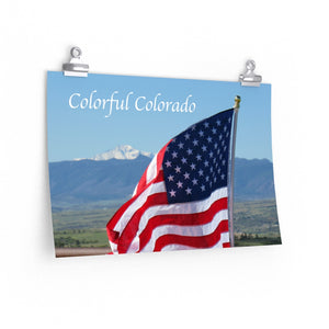 'Star-Spangled Inspirations' Premium Matte Horizontal Poster [ Colorful Colorado ]