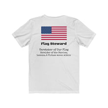 Load image into Gallery viewer, Flag Steward Tee v2 - Unisex Jersey Short Sleeve Tee