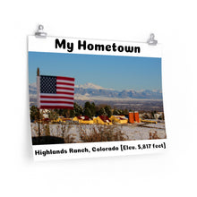 Load image into Gallery viewer, &#39;Star-Spangled Inspirations&#39; Premium Matte Horizontal Poster [ Highlands Ranch - My Hometown ]